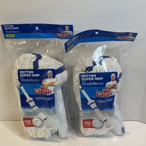 Mr. Clean Cotton Super Mop with Magic Eraser Refill -‎ 2 Pack